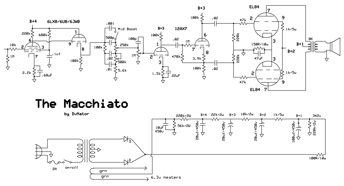 Quad 22 preamp схема